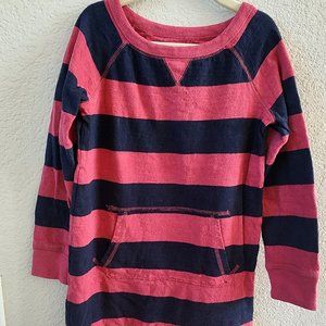 COPY - Gap Kids Girls Striped Sweatshirt Dress with Kangaroo Pocket Size 6/7